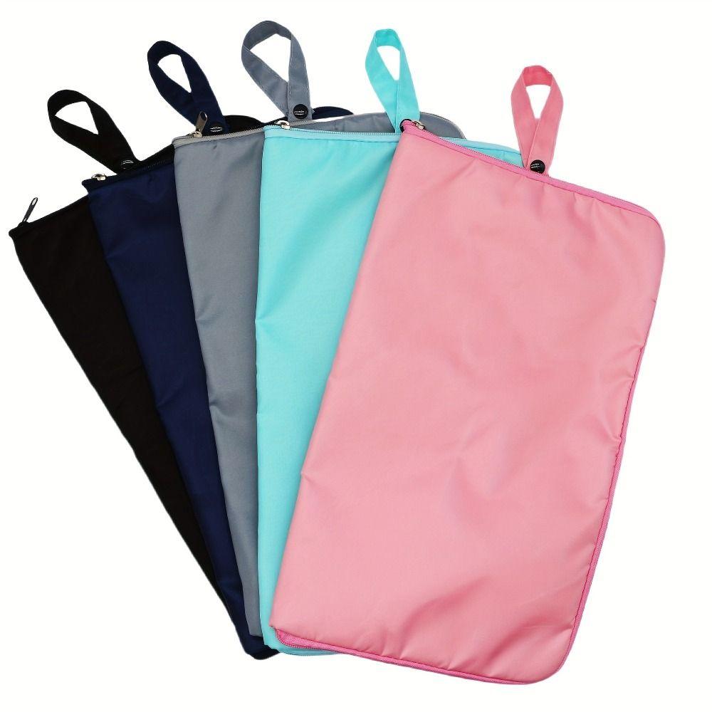 Zipper Closure Swimming Suit Pouch Snap Handle Wet Bag for Swimsuit Beach