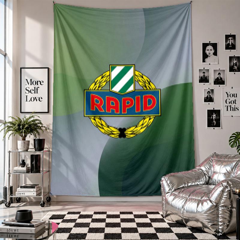 Rapid Wien FC Wall Tapestry Home Decor Wall Hanging Cloth for Bedroom Living Room Background