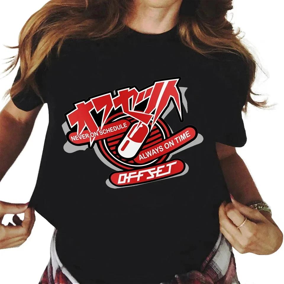 New Fashion Akira Anime Printed Cotton Women's Y2k T-shirt Casual Manga K Otomo Tokyo Short Sleeve Round Neck Plus Size T-shirt