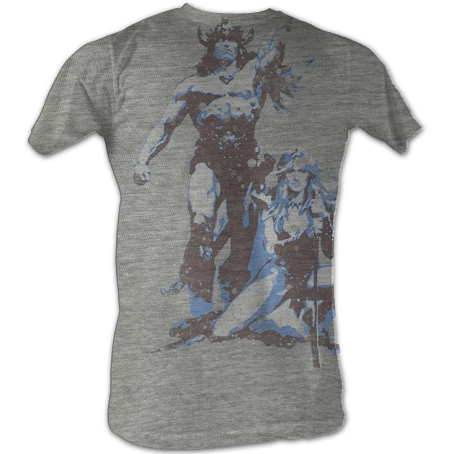 Conan The Barbarian Vintage Gray Heather Adult T-Shirt 2XL