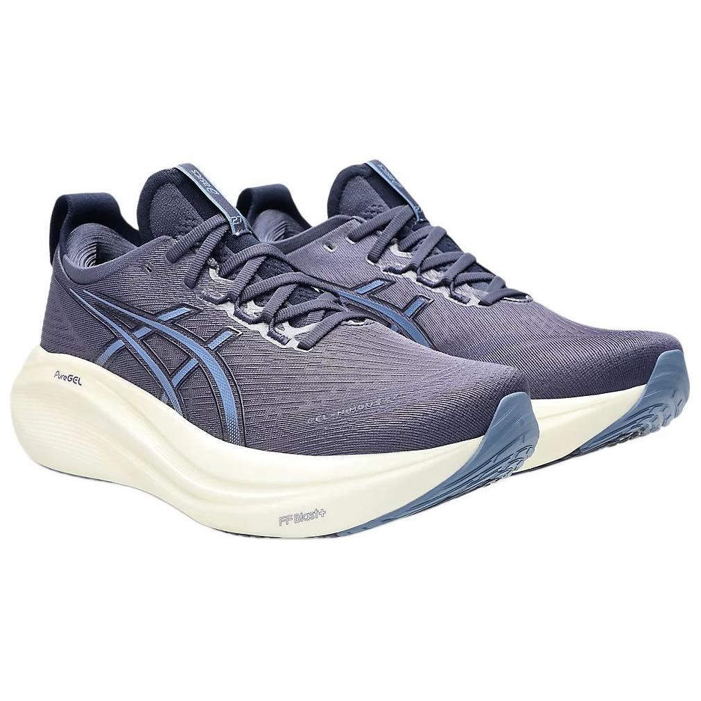 Asics Buty sportowe męskie Gel Nimbus 27 Indigo Fog Niebieskie Jeansowo-Niebieskie 1011B958-500