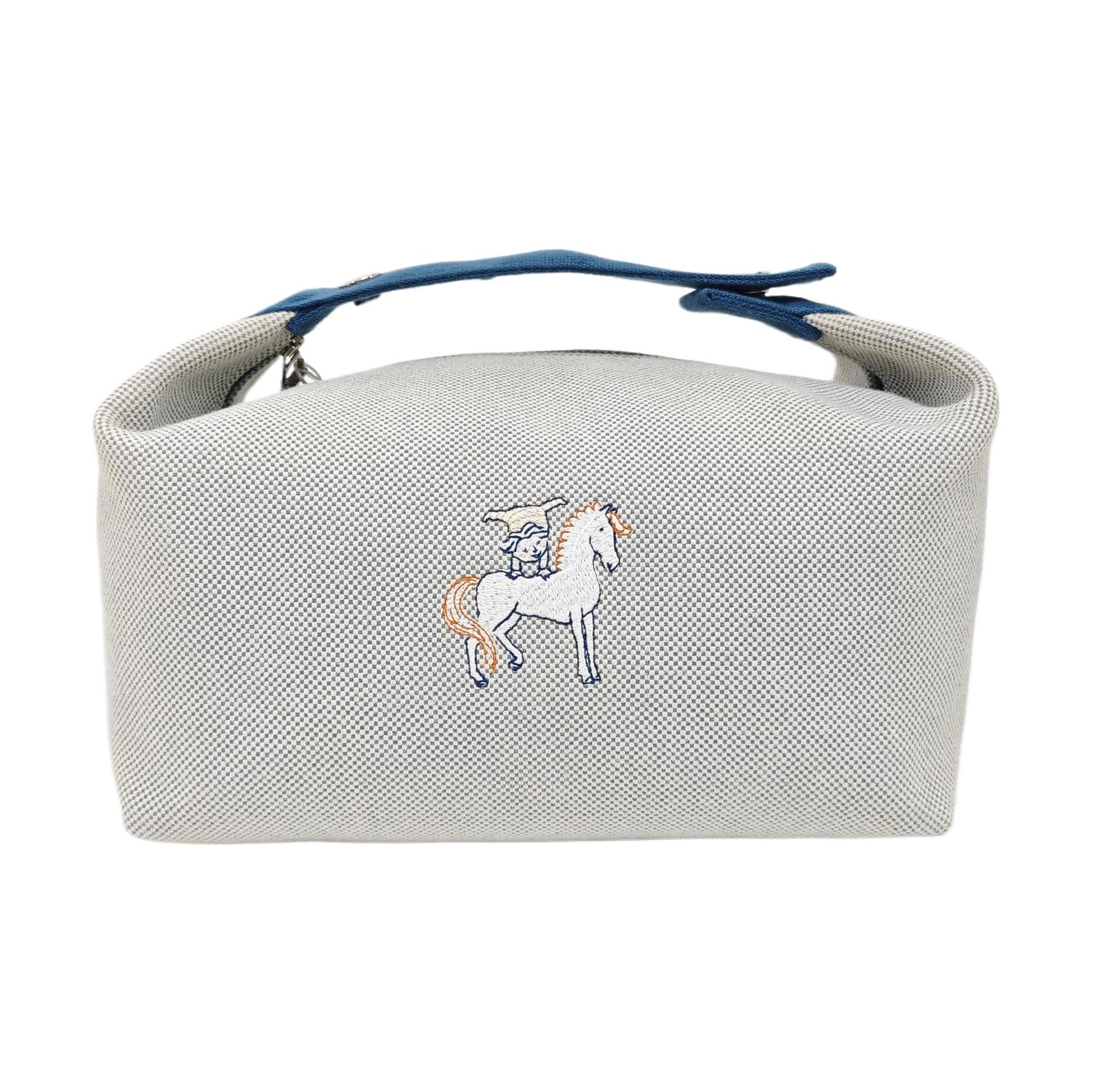 [Pre-Owned] Bride-A-Brac Cabriole Canvas Lunch Bag - Excellent #PMLX7A ONE SIZE