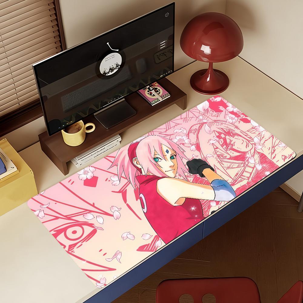 N-Naruto-S H-Haruno Sakura-S Mouse Pad Non-slip Rubber Gamer Balance Computer Mat Decoracion Deskmat Laptop Office Large