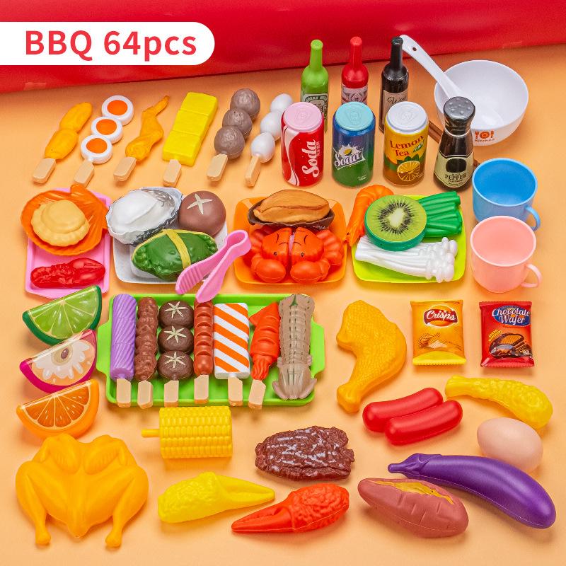 Cross-Border Kids' BBQ Play Set: Simulation Food & Kitchen Toys for Children