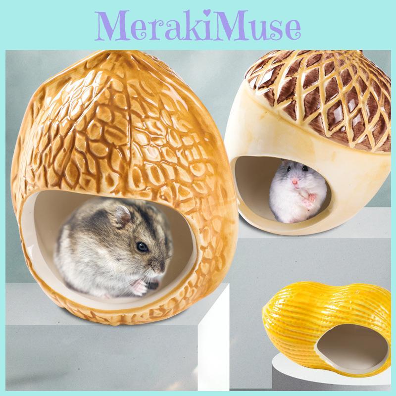 Kühlendes Keramikhäuschen für Hamster Walnuss Eichel Erdnuss und mehr