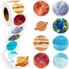 500 Pcs/roll Animal Stickers Teacher Reward Stickers Cute Animal Space Stickers School Supplies Incentives Roll Sticker 1 inch