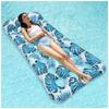 New Inflatable Leaf Pillow Floating Bed Adult Water Printed Lounge Chair Floating Bed Single Inflatable Floating Bed