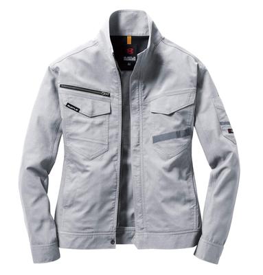 BURTLE Jacke 9091 5 Silber L (Unisex) [Antistatisch, schweißableitend, schnelltrocknend, dehnbar]