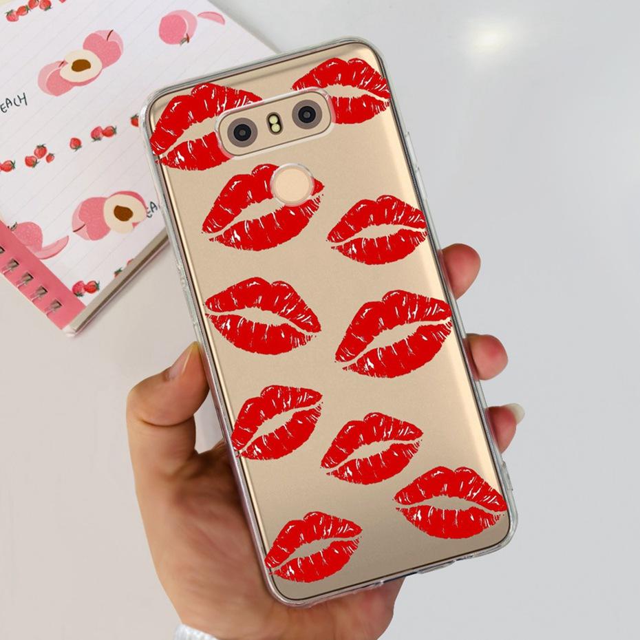 Case For LG Q6 Plus H870 H871 G600L G600K G600S Cute Flower Cat Pattern Soft Silicone TPU Phone Cases For LG G6 G 6 G6plus