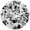 10/30/50/100pcs Jujutsu Kaisen Anime Stickers Cartoon Sticker DIY Phone Notebook Suitcase Cool Black White Manga Decals Packing