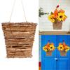 Flower Arrangement Small Flower Basket Rattan Basket Pendant Interior Decoration Handmade Flower Basket Pendant