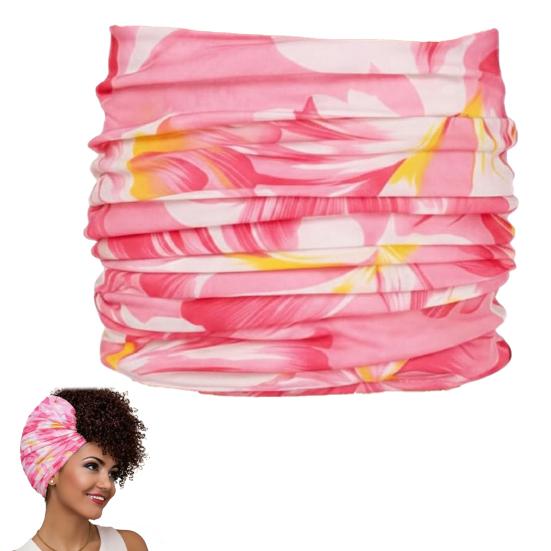 Lockiges Ananas-Stirnband Damen Extra Breit Dehnbares Haarband Dickes Lockiges Haar Schlaf-Fitnessstudio Schlaf-Haarwickel Haarschmuck