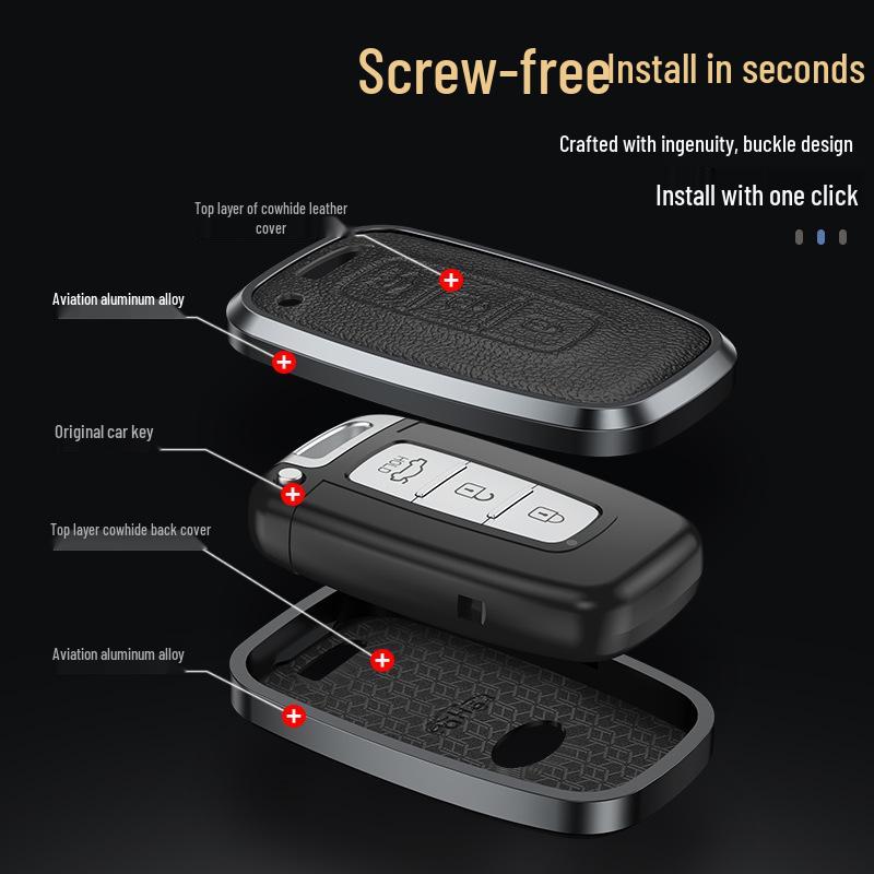 Hyundai & Kia Key Case Shell for Elantra, IX35, Sonata, & K5 Models