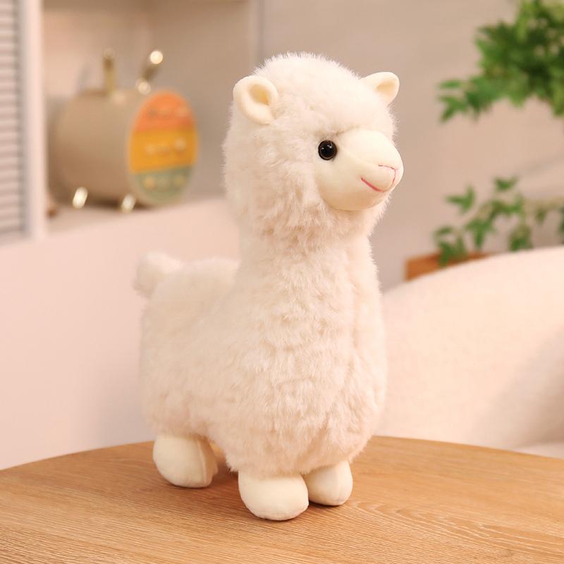 Heiß 30cm Süßes Kleines Alpaka Plüschtier Stofftier 5 Farben Neu Weiche Schafpuppe Heimdeko Kinder Mädchen Geburtstag Weihnachtsgeschenk