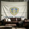 Custom Name Leeds United2 Printed Tapestry – Wall Hanging for Bedrooms, Dorms, and Home Decor