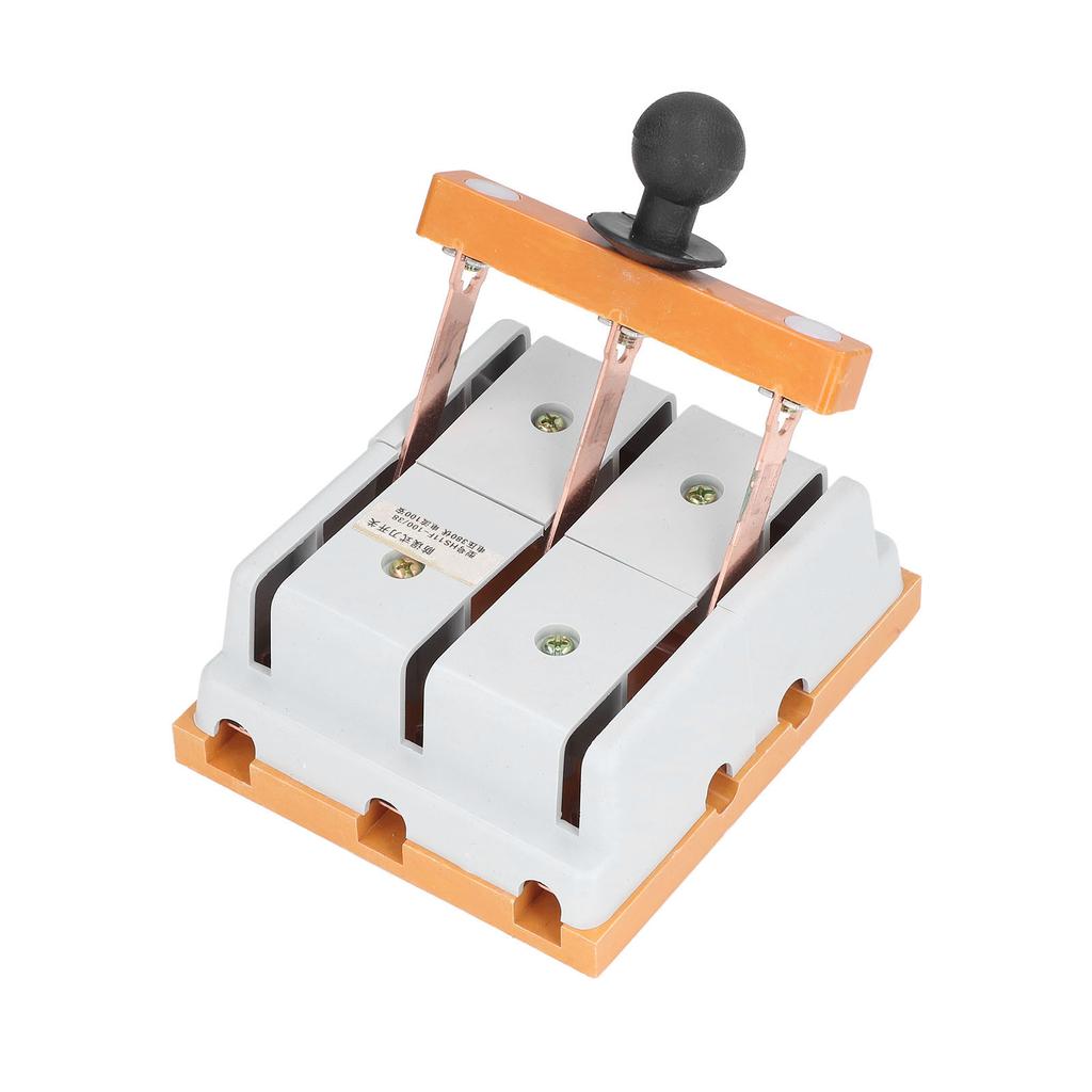 380V 100A Knife Switch 3 Pole Double Throw Knife Switch Flame Retardant Electrical Switch