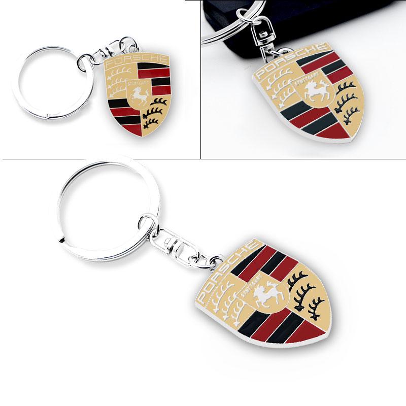 Car Styling Logo Metal Keychain Key Chain Key Rings Car Accessories For Porsche GTS Cayenne Cayman Panamera Macan 911 718 928 90 IY8