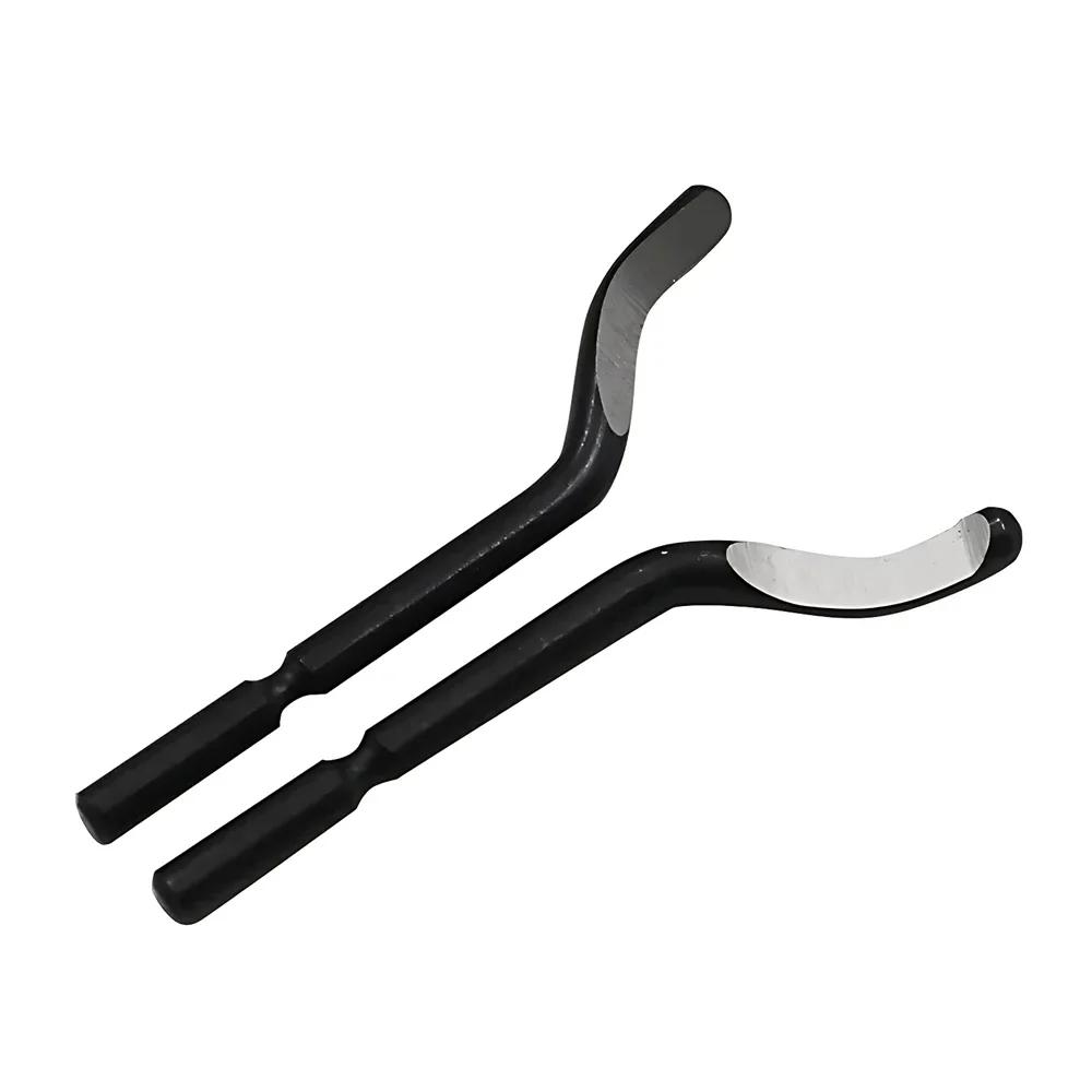 Trimming Knife Scraper Edge Deburring Head Cutters Set Burr Remover Hand Tool for Wood Plastic Handle with Blade