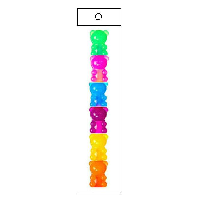 Colorful Animal-Themed Stress Relief Markers: Flexible Decompression Art Supplies for Kids with Sleeves and Fluorescent Planner Pens.