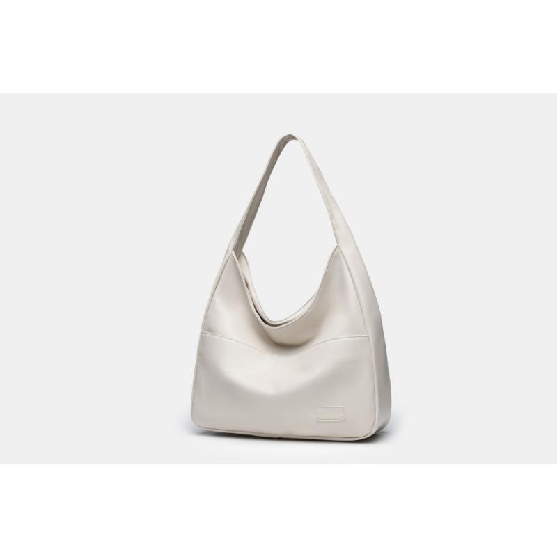 New Large-capacity Simple Women's Bag Soft Leather Versatile Niche Commuter Tote Bag College Student Shoulder Bag Oblique Bag