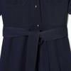 European Spring Women's Short-Sleeve Waist-Cinching Shirt Dress