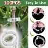 100Pcs Plant Fixing Clip - Plastic Lattice Plant Support Clip for Support, Grape and Tomato Vines, Vegetable Plants