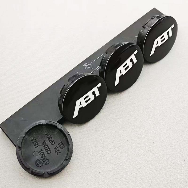 For Volkswagen 56mm 4pcs ABT Logo Car Wheel Center Caps Rims Cover Badge ABT Hubcaps for VW Golf Polo Accessories EN1