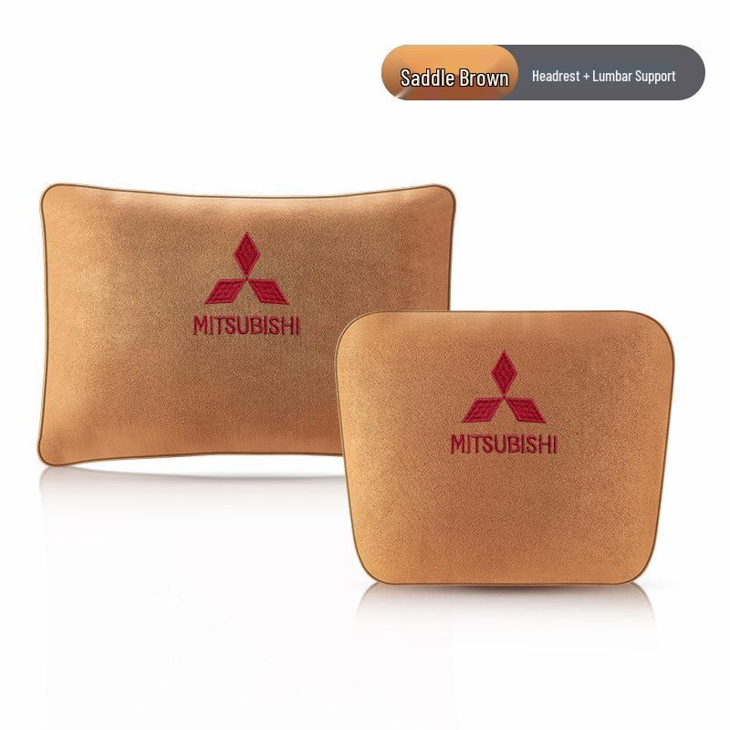 Mitsubishi-Compatible Car Headrest and Lumbar Support Pillow, Maybach Style