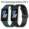 Silikonový řemínek pro Samsung Galaxy Fit 3 Sportní dutý prodyšný pásek Magnetická přezka Náramek pro Samsung Galaxy Fit 3 Náramek