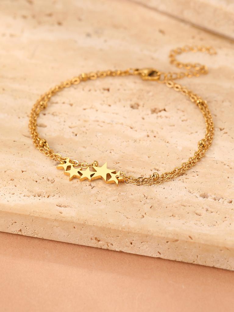 Stainless Steel Bracelets Elegant  Pendant Baroque Style Goth Chain y2k Accessorie Bracelet For Women Zircon Gift