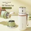 Premium 316 Stainless Steel Thermal Mug with Tea Separation, Large Capacity & Portable Handle
