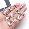 UV Resin Star Moon Tetragonal Star Pendant DIY Earrings Necklace Pendant Accessories