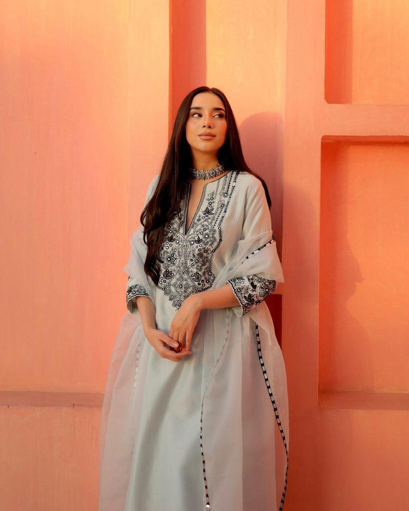 Indian Bollywood Party Wear Salwar Suit Women Designer Georgette Kurta Pant Dupatta Set