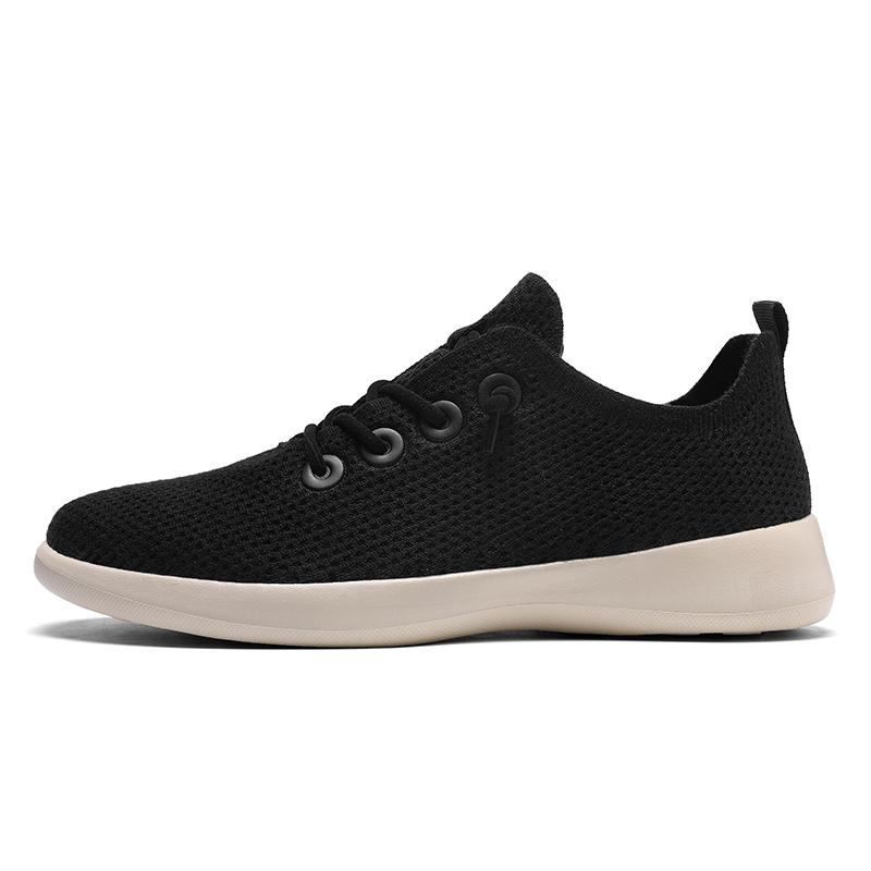 Chaussures de sport universelles en maille respirante pour hommes et femmes à pieds larges simples Chaussures plates décontractées légères Chaussures de marche d'été fraîches
