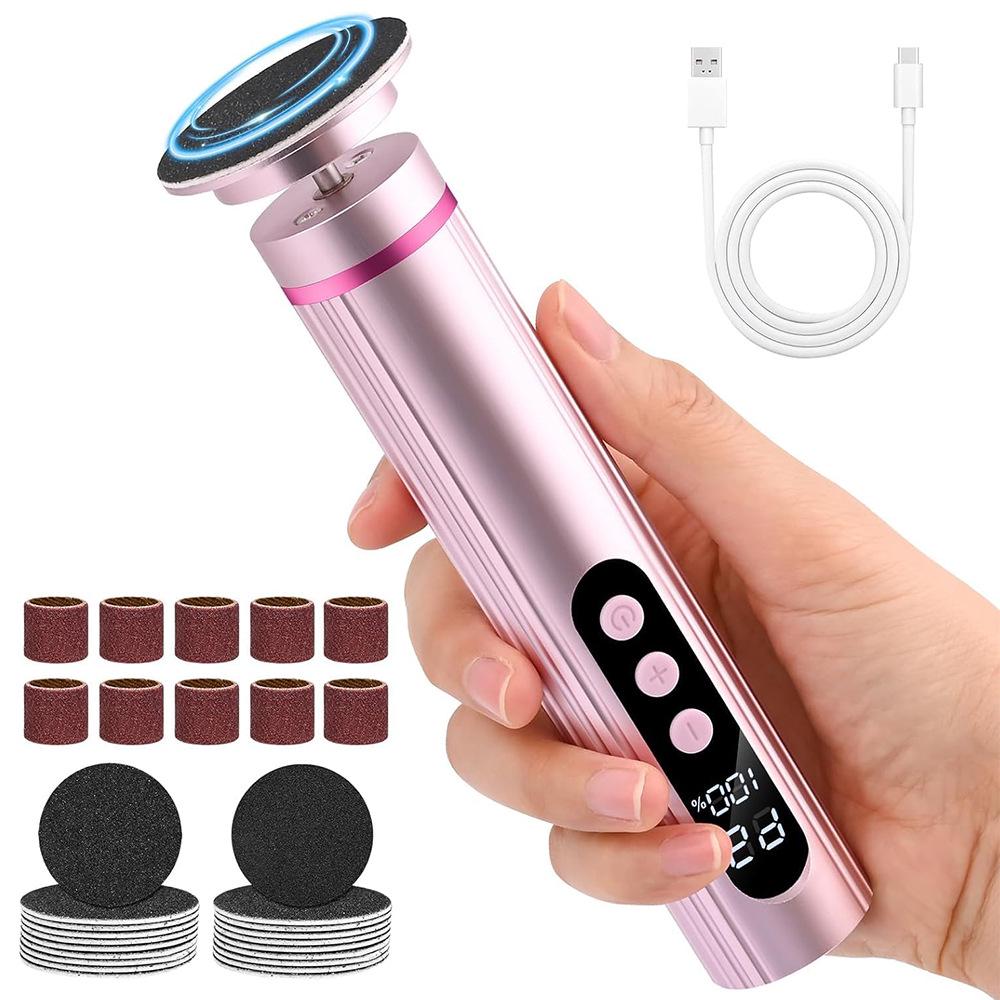 Portable Electric Foot Grinder & Dead Skin Remover for Home and Salon Use - Perfect for Foot Care and Nail Treatment
