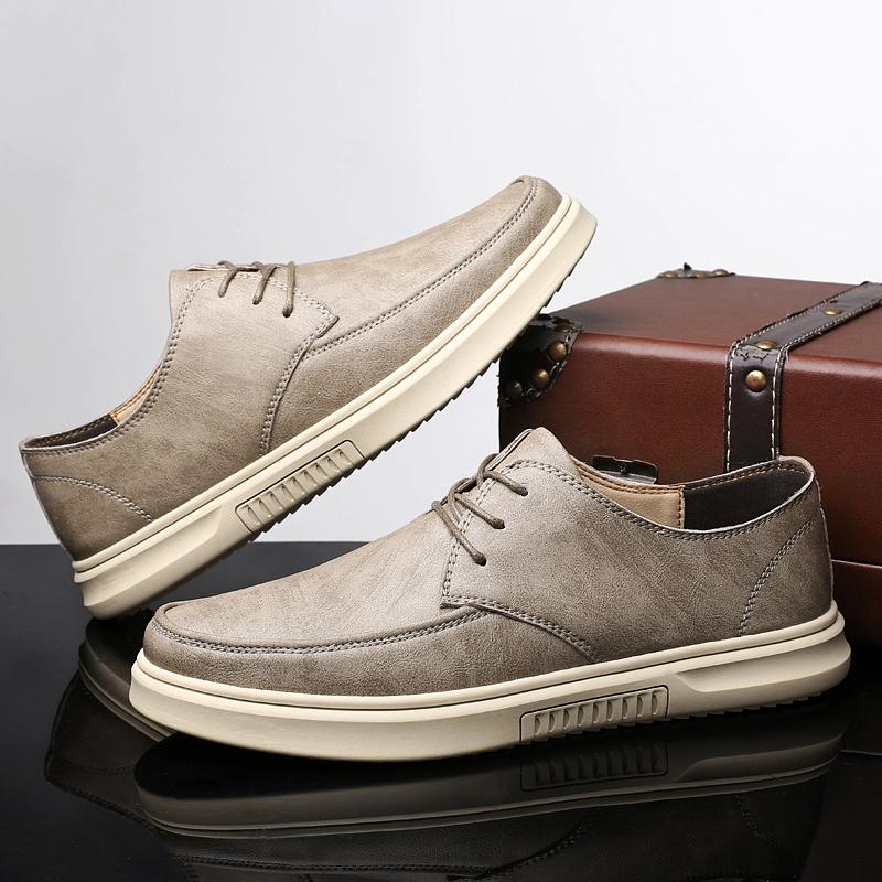 Skórzane buty męskie Modne buty Set Foot Miękkie buty Oxford Męskie Wygodne minimalistyczne buty dla mężczyzn Oddychające buty codzienne Męskie mokasyny