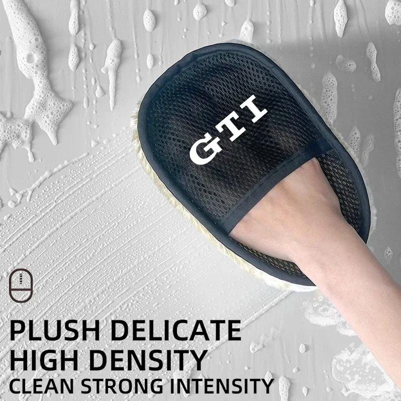 

2025 Hot Car Wash Glove Wool Soft Polish Cleaning Brush Tools For Volkswagen Golf Tiguan Jetta Transporter Passat CC Polo Touran