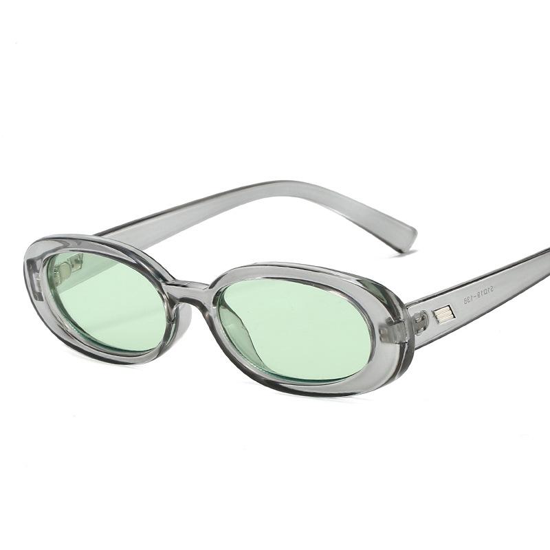 Oval Shape Sun Glasses for Men European American Style Designer Sunglasses Women Vintage Anti-glare Women Sunglass