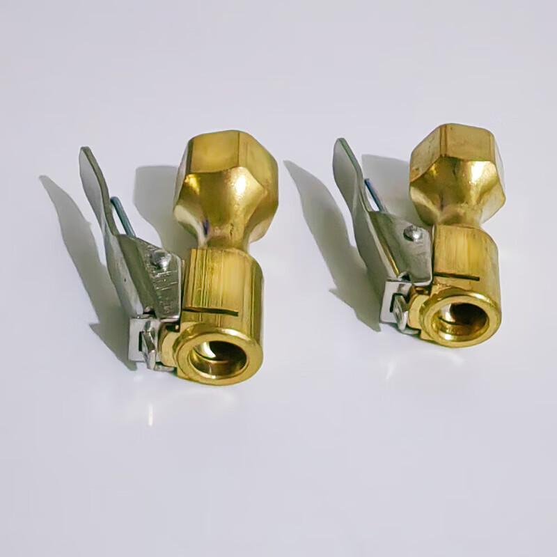 XIZUO Copper Dual-Use Tire Pressure Gauge & Air Chuck