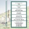 VEVOR 182.9 cm Fence Post 10 Pack Heavy Duty Metal Fence Posts Green