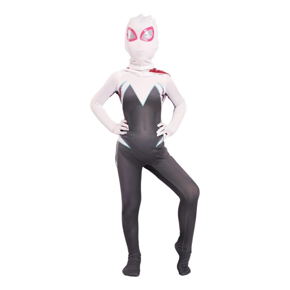 Superhero Women Adult Bodysuit Halloween Cosplay Jumsuit For Spider-Verse Gwen Stacy Costume Height 160-170cm