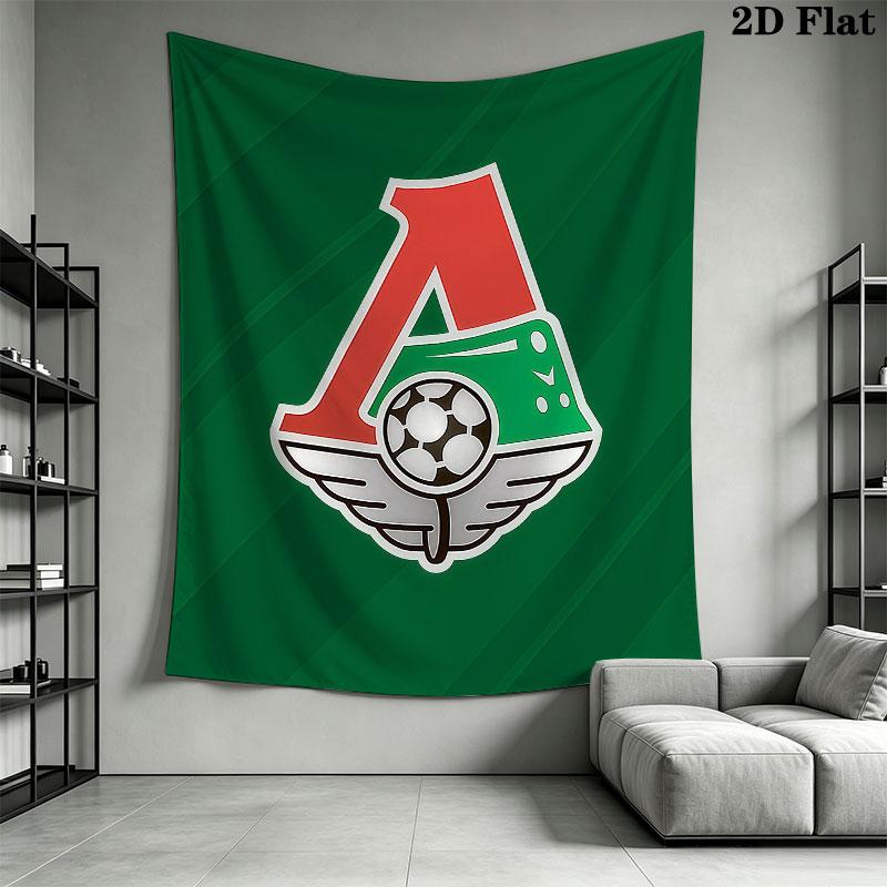 Lokomotiv Moscow Surge Wall Hanging Printed Fabric Blanket Decorative Tapestries for Bedroom Living Room Home Decor