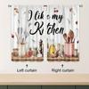 2 PCS Timeless Country Cooking Space Curtain Layer Farmhouse Country Residence Kitchen Area Family Room Bed Room Dining Room Decoration Accessories