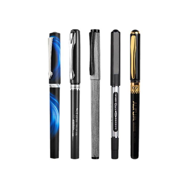 5,000-Year Neutral 0.7mm Black Signature Pen - Carbon Black Ink, Student & Office Stationery, Bullet Journal Refills Included