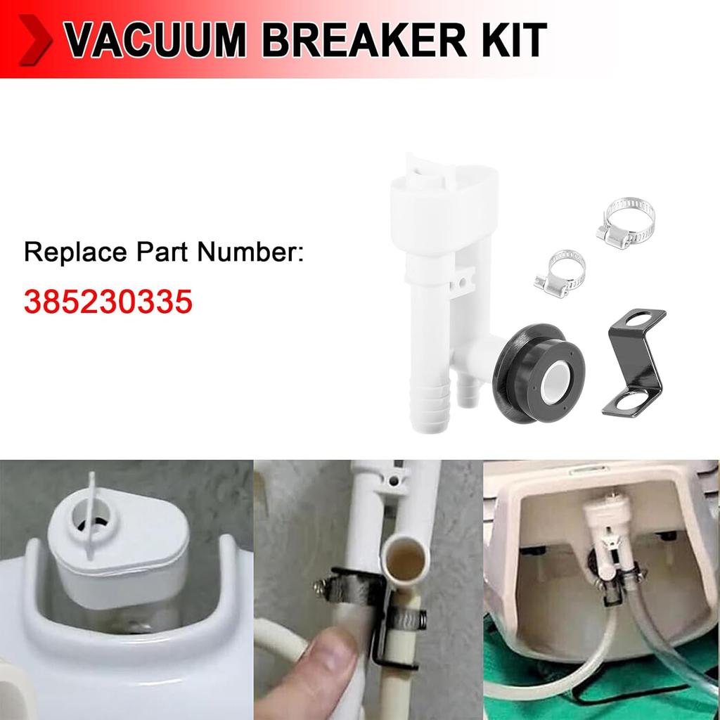385230335 Kit Rompivuoto con Gruppo Valvola Deviatrice per Doccetta Adatto per WC Dometic Sealand VacuFlush Traveler