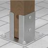 Bolted Concrete Post Base 92x150x2mm
