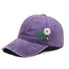 Embroidered Flower Diy Hat Soft Top Outdoor Sun Protection Casual Cotton Baseball Cap Fashionable Spring Summer Hat For Girls