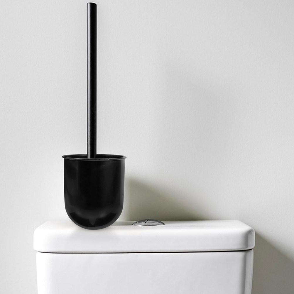 2Pcs Plastic Toilet Brush Cup Holder Modern Simple Design Compact Lightweight Bathroom Cleaning Tool Organizer Storage Rack