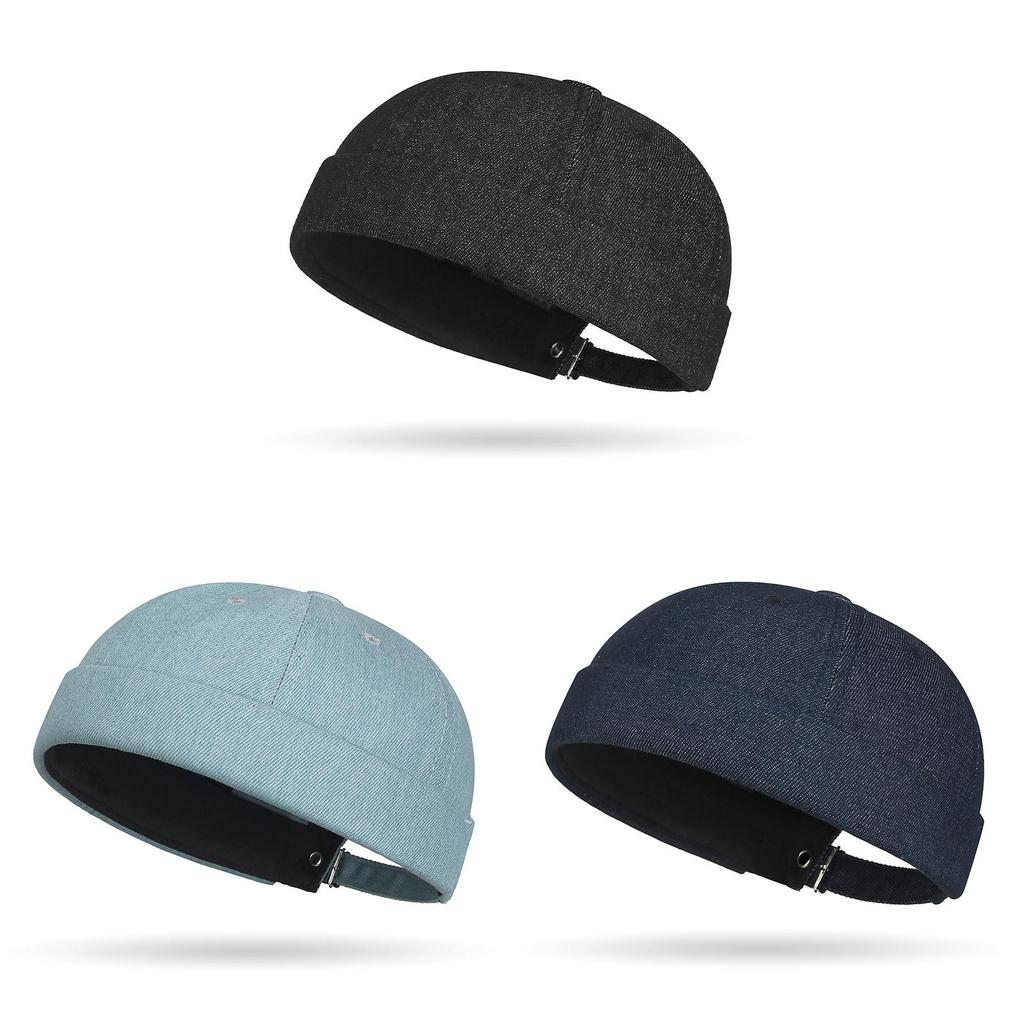 Denim Cap For Men Women Vintage Urban Street Style With Adjustable Fit For Casual Wear