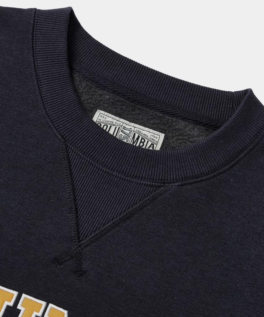 COLUMBIA UNIVERSITY Applique Arch Fleece Sweatshirts Crown Navy